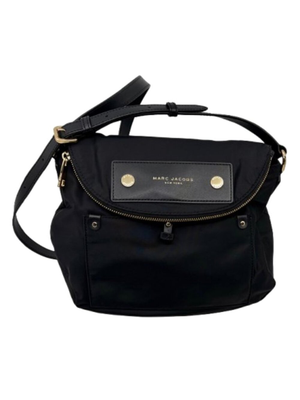MARC JACOBS~Preppy Black Nylon Mini Messenger Bag LIKE NEW